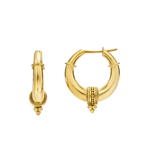 TEMPLE ST CLAIR 18K Large Hellenistic Hoop Earring