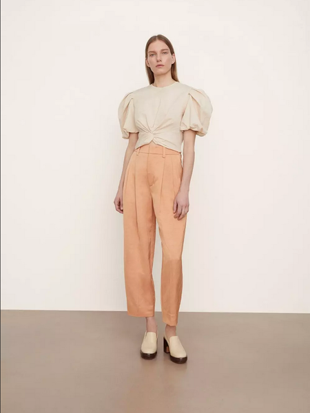 VINCE Pleat Front Tapered Pant -