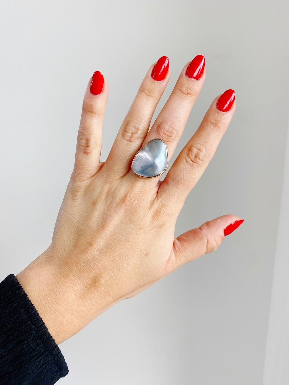 JAMIE JOSEPH Tahitian Mabe Pearl Ring