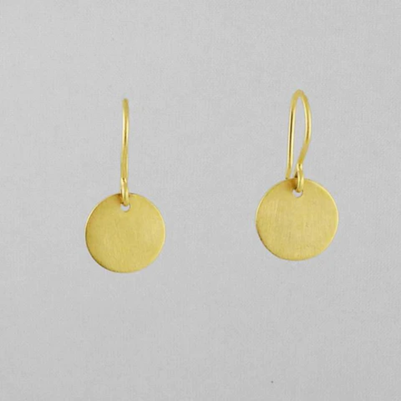 JANE DIAZ Small Coin Drop Earring