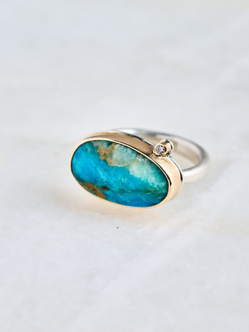 JAMIE JOSEPH Peruvian Opal and Diamond Ring