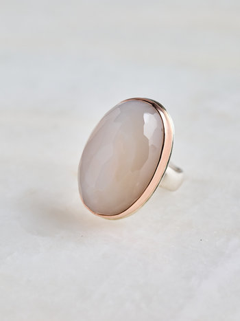 JAMIE JOSEPH White Moonstone Ring