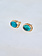 JAMIE JOSEPH Oval Smooth Indicolite Post Earrings