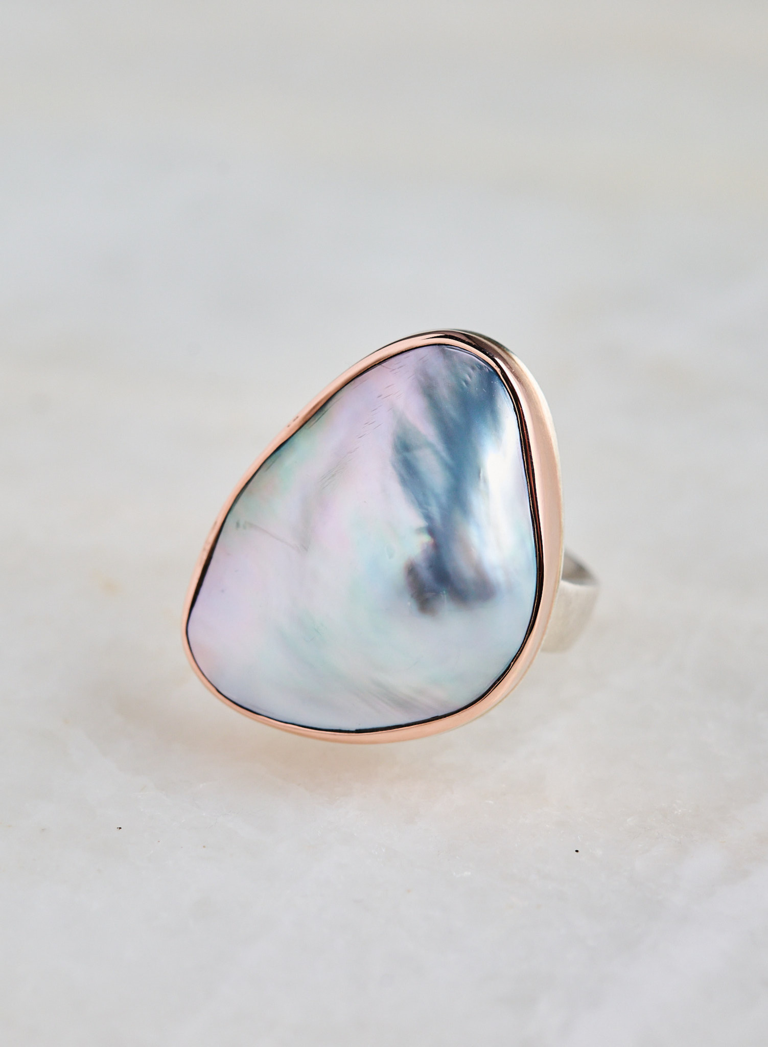 JAMIE JOSEPH Tahitian Mabe Pearl Ring