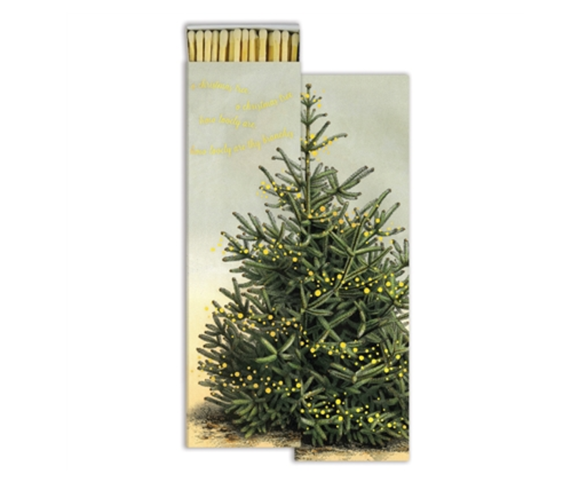 JOHN DERIAN John Derian Co. Matches - Gold Foil Christmas Trees