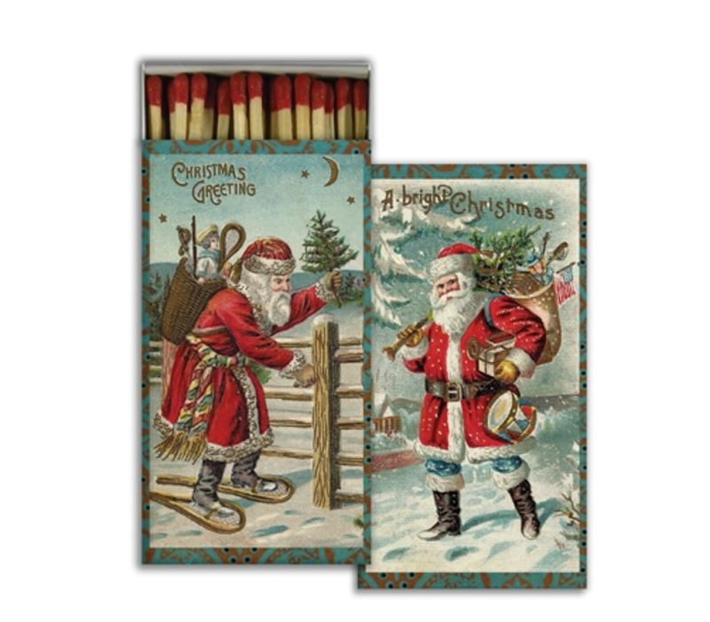 JOHN DERIAN John Derian Co. Matches - Vintage Santa