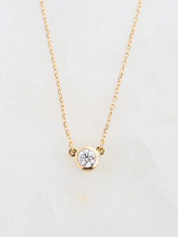 302 COLLECTION 1/4CT Diamond Solitaire 18" Necklace