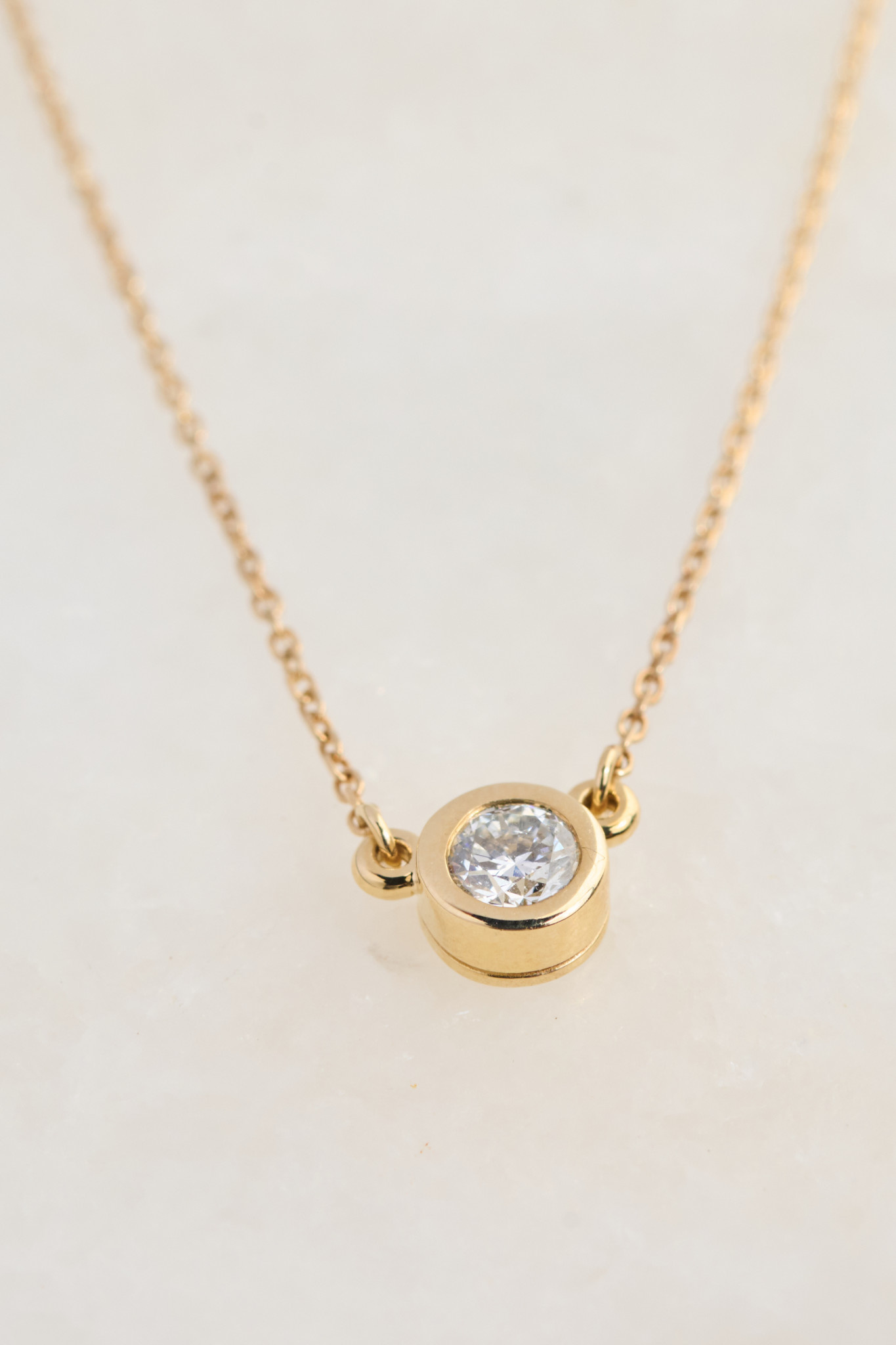 302 COLLECTION 1/4CT Diamond Solitaire 18" Necklace