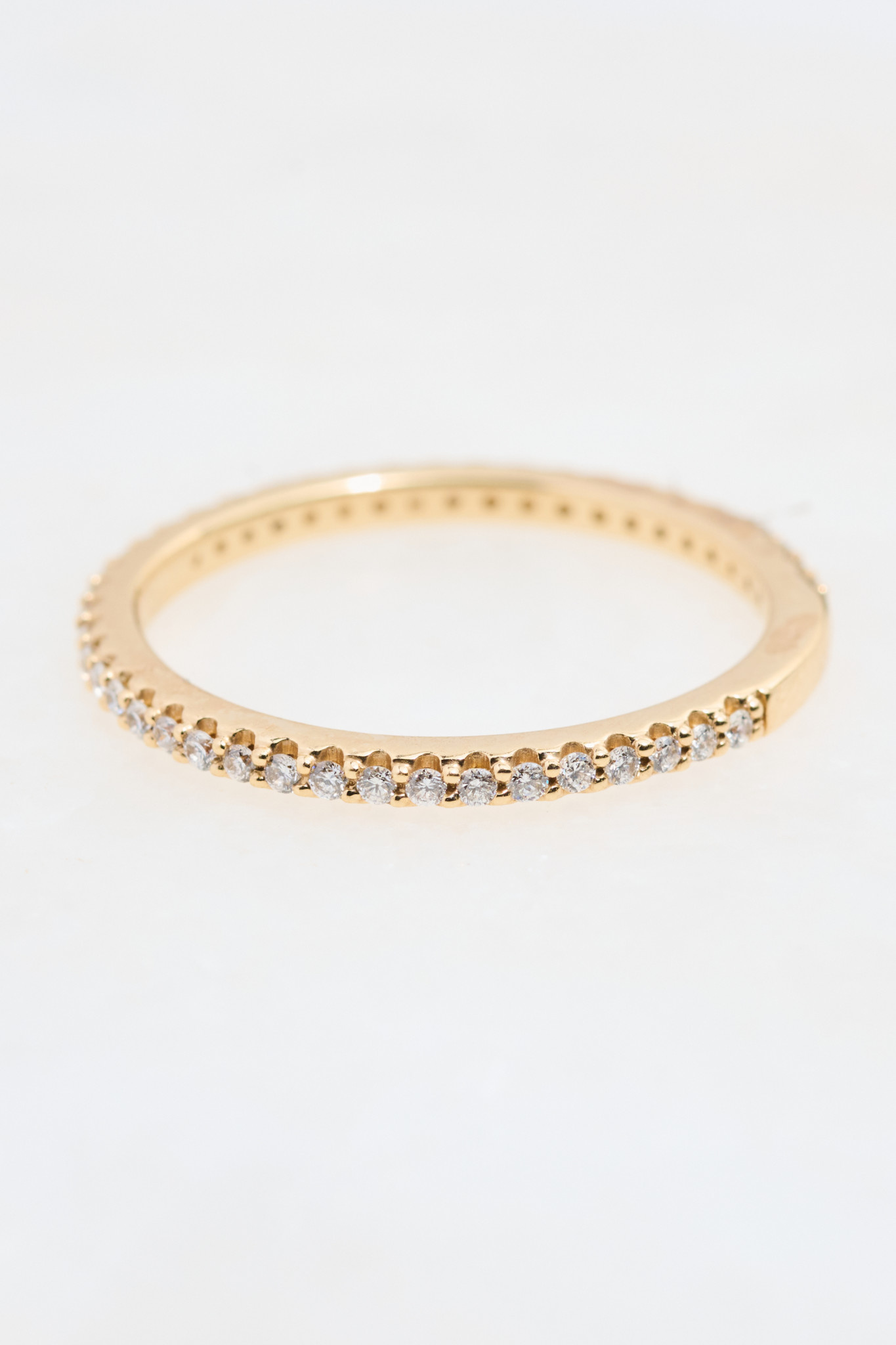 302 COLLECTION 1/4ct 14KY Diamond Stack Infinity Band Ring