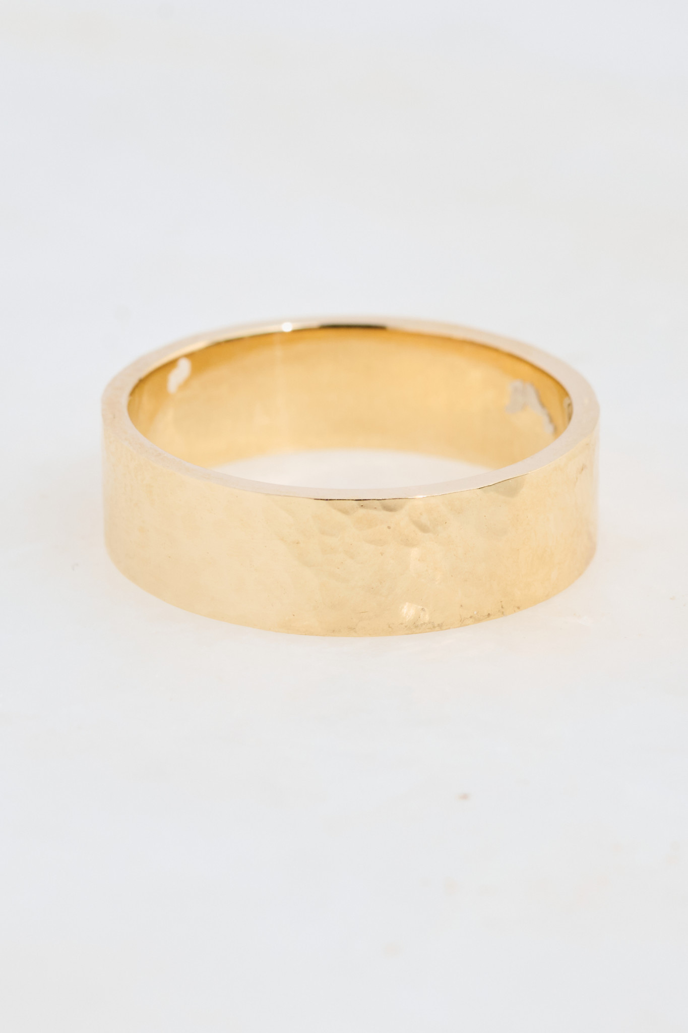 302 COLLECTION Hammered Gold Band Ring