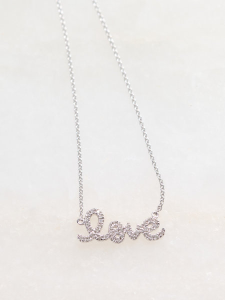 SYDNEY EVAN Diamond Love Necklace