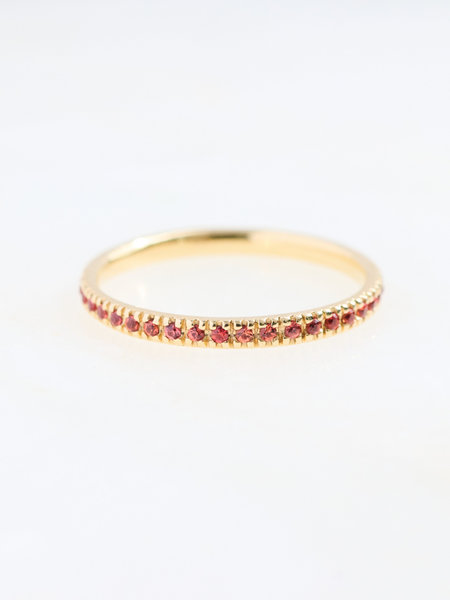 SYDNEY EVAN Orange Sapphire Eternity Band