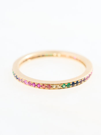 SYDNEY EVAN Rainbow Eternity Band Ring