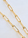 SENNOD Gold Paperclip Vignette Chain