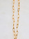 SENNOD Gold Mini Paperclip Vignette Chain -
