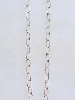 SENNOD Sterling Matte Vignette Chain -