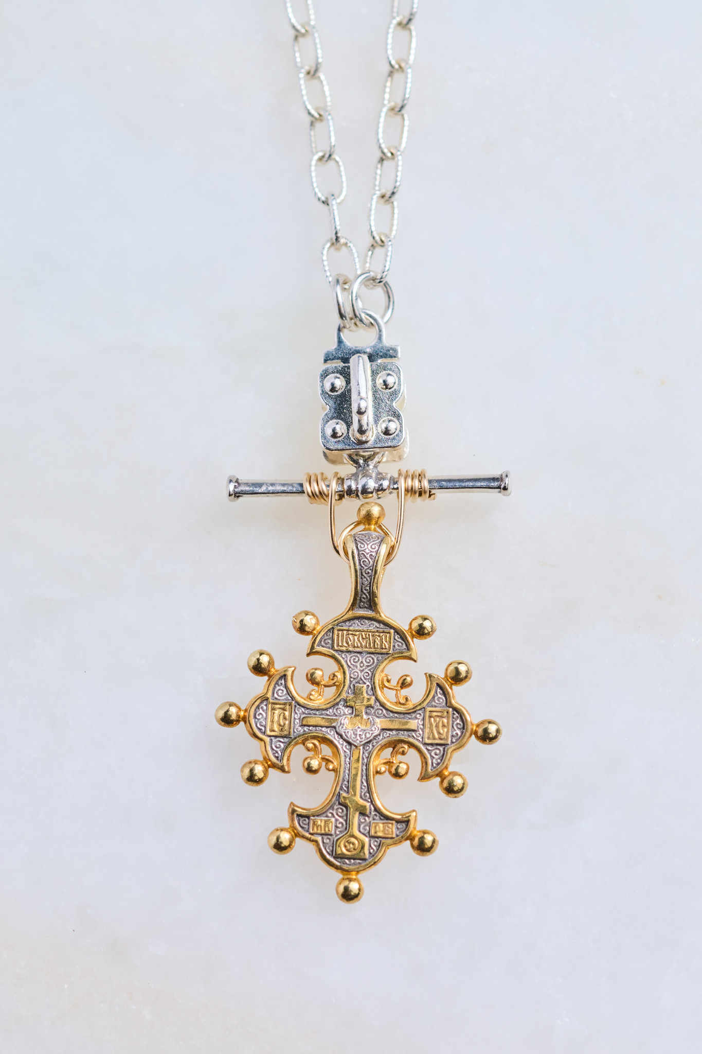 SENNOD Sterling Matte Vignette Chain -