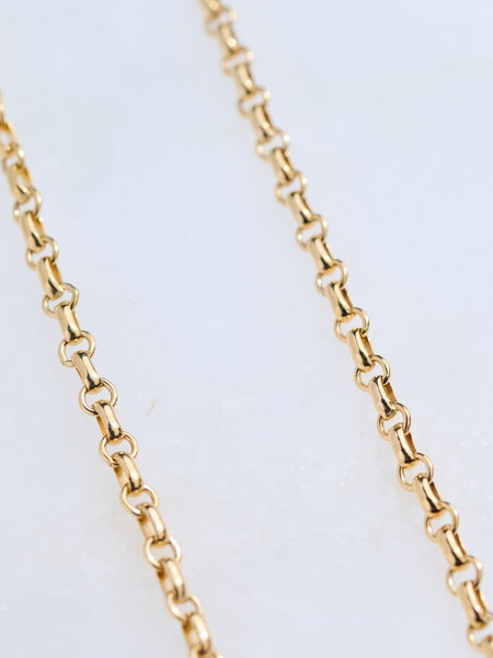 SENNOD Gold Link Vignette Chain -