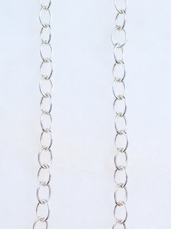 SENNOD Sterling Flat Cable Vignette Chain -