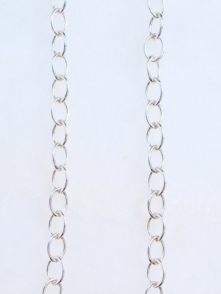 SENNOD Sterling Flat Cable Vignette Chain -