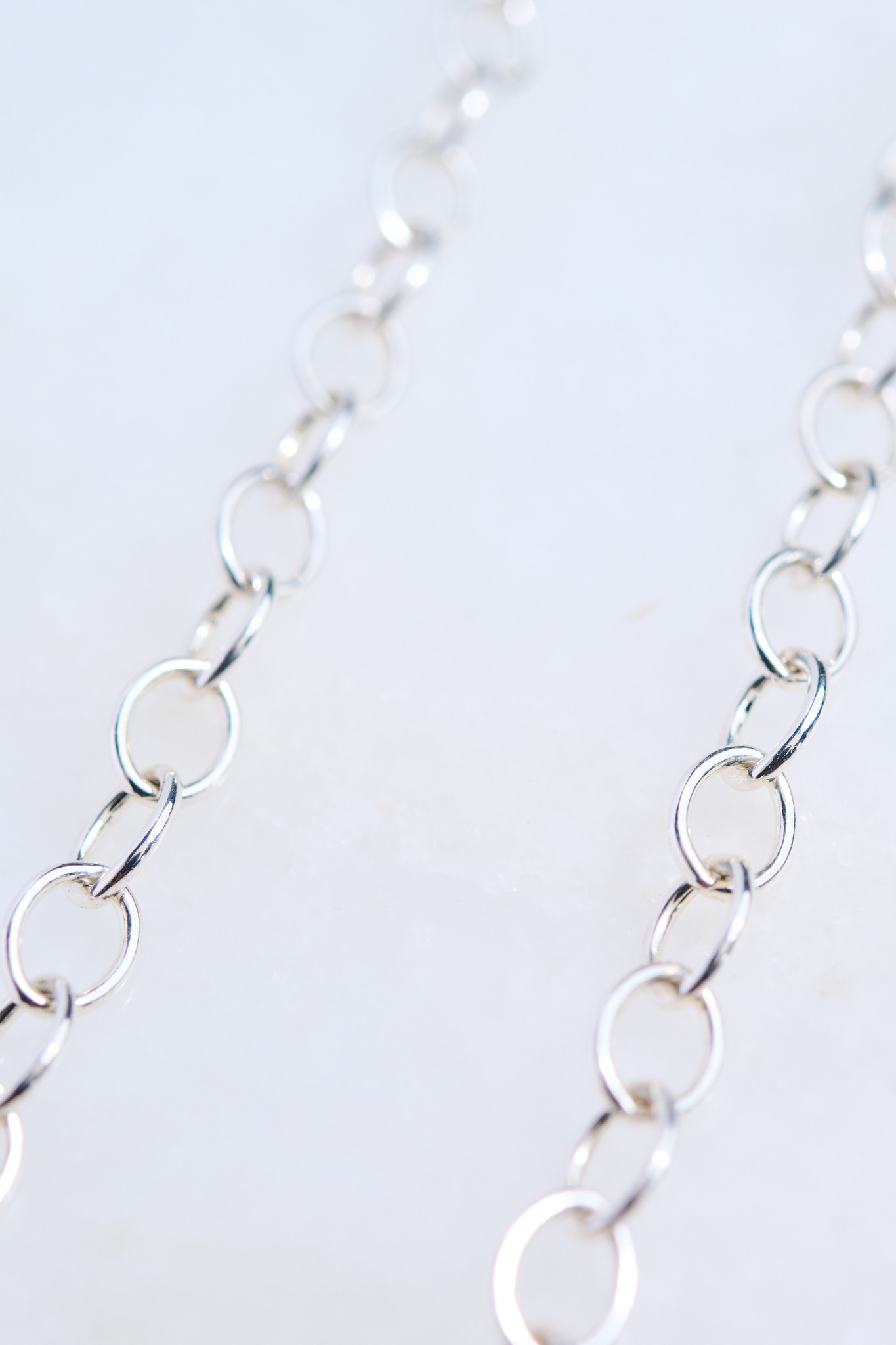 SENNOD Sterling Flat Cable Vignette Chain -