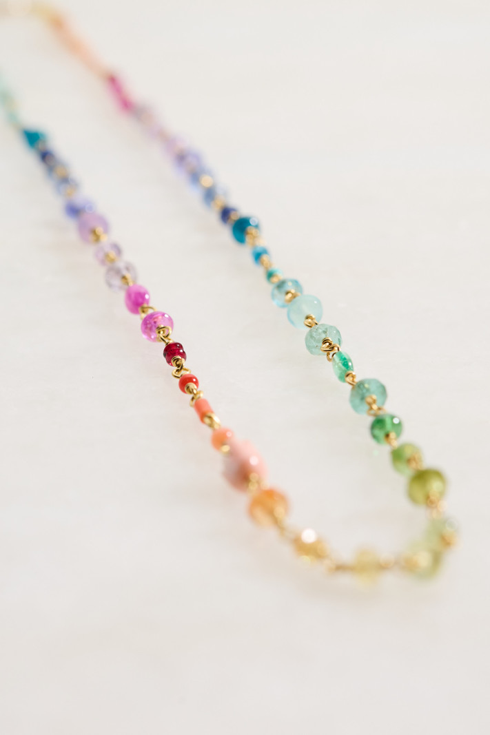 Upside Down Rainbow Necklace – Stitch and Stone