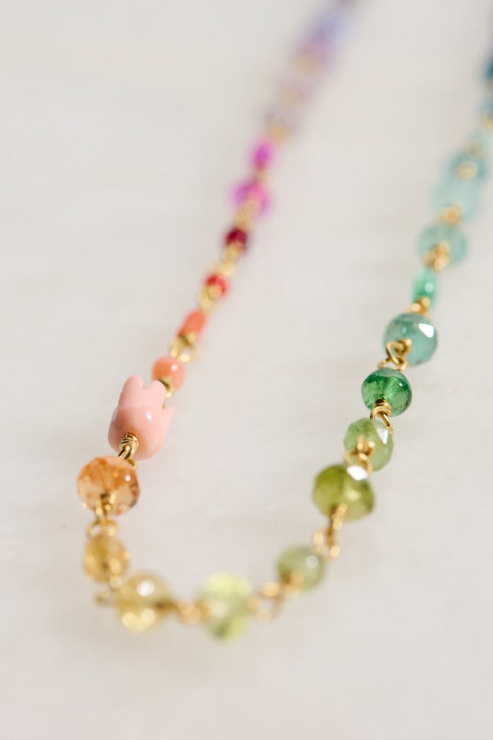 MALLARY MARKS Rainbow Stone Necklace