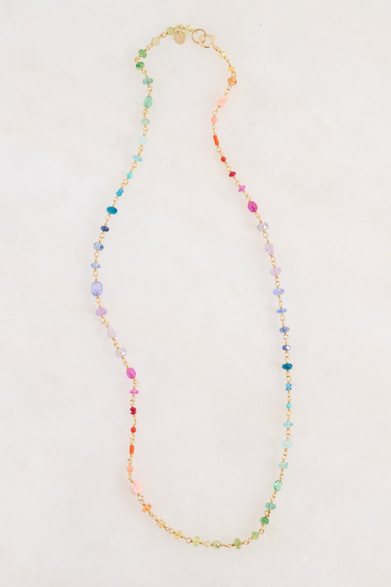 Upside Down Rainbow Necklace – Stitch and Stone