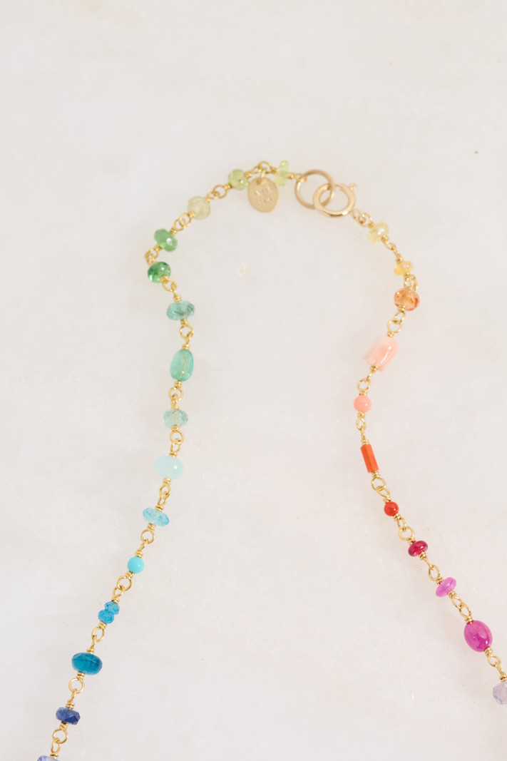 MALLARY MARKS Rainbow Stone Necklace