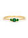 THREE STORIES Delicate Triple Stone Stacker Ring