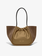 PROENZA SCHOULER Large Suede Ruched Tote - Truffle Suede