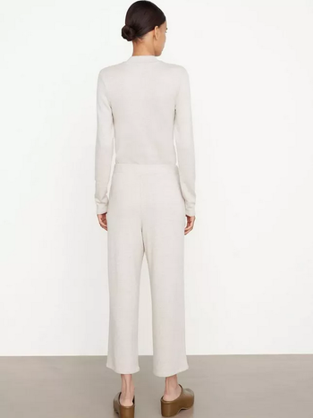 VINCE Cropped Lounge Pant - Heathered Oat