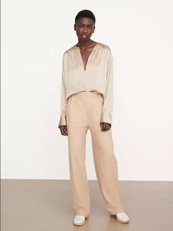 3.1 Phillip Lim Flannel Oversized Pleated Belted Pants - Midnight Khak –  Frankie Shop Europe