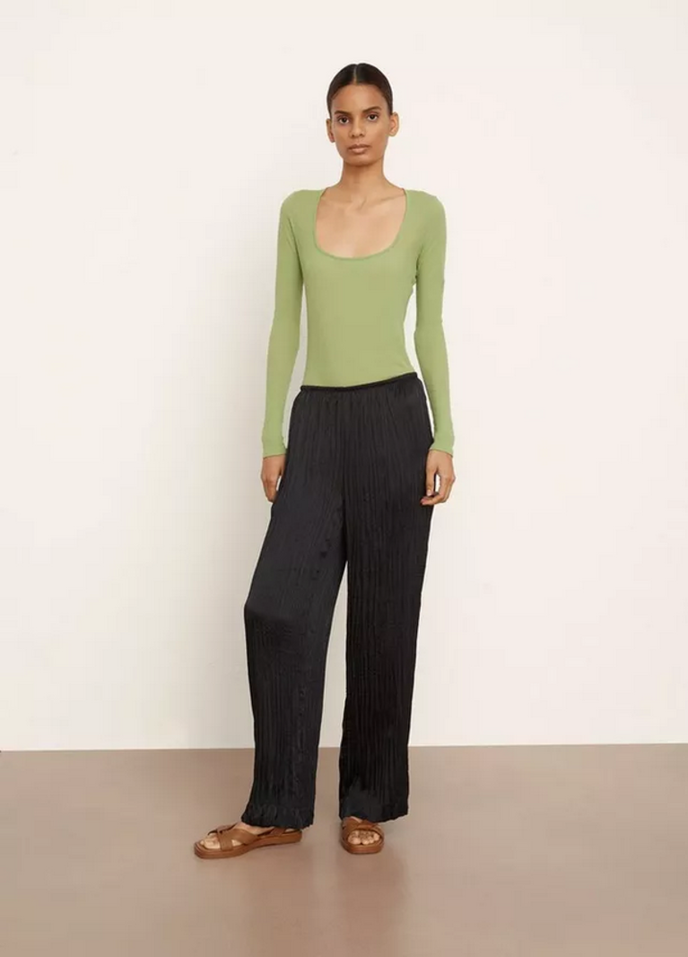 VINCE Crushed Pull on Pant - Black