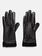 VINCE Black Leather Glove with Cashmere Cuff -