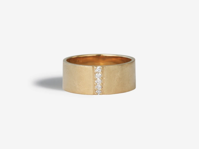 SHAESBY Pave Linear Band Ring