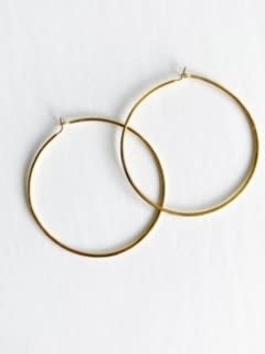 SHANNON JOHNSON 14K Big Anne Hoop Earrings - 60mm