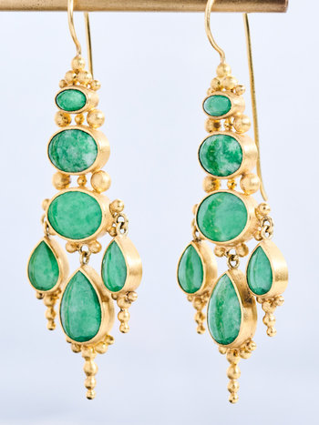 MALLARY MARKS Chandelier Imperial Jade Earrings