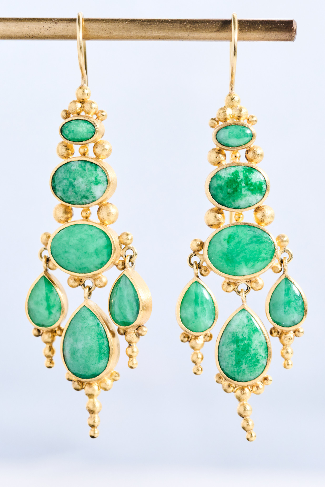 MALLARY MARKS Chandelier Imperial Jade Earrings