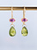 MALLARY MARKS Pink Sapphire and Idiocrase Apple and Eve Earrings