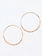 MONICA RILEY Gold Bead Wire Hoop Earrings