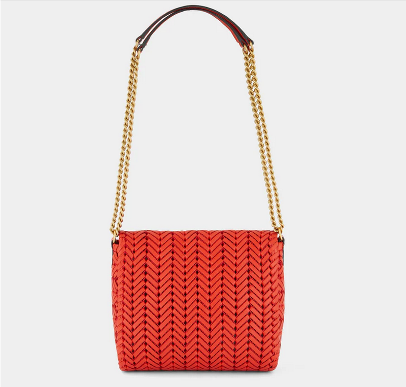 ANYA HINDMARCH Neeson Chain Crossbody - Flame Red