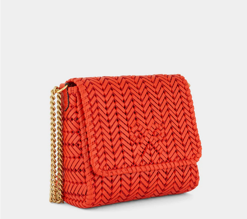 ANYA HINDMARCH Neeson Chain Crossbody - Flame Red