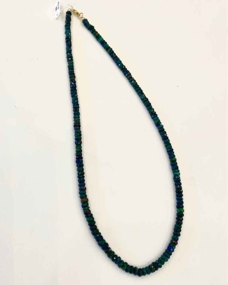 SENNOD Black Opal Strung Necklace