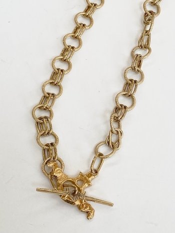 SENNOD 22" Clemson Gold Necklace