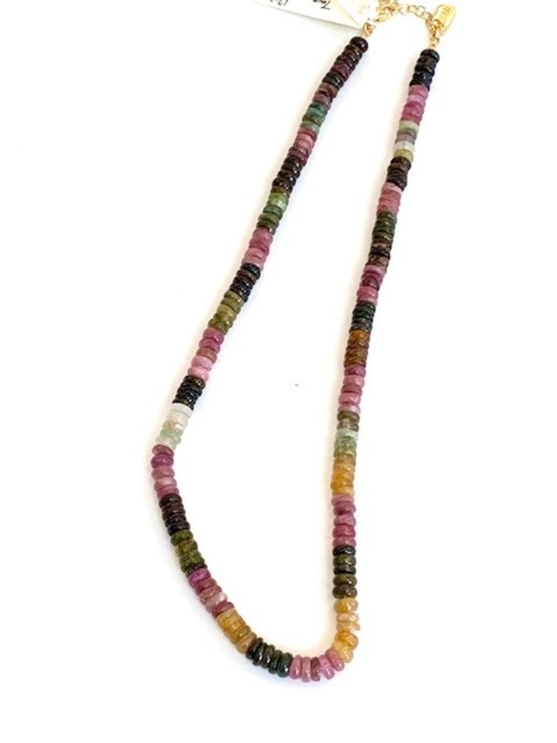 SENNOD Multi-colored Tourmaline Necklace