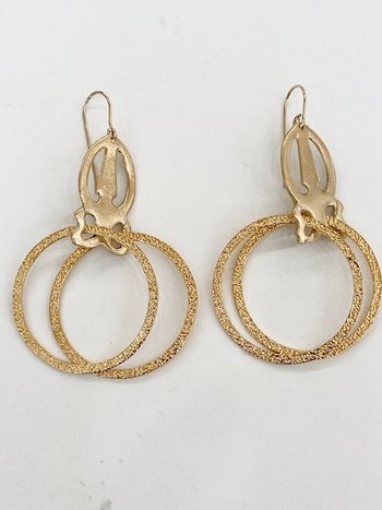 SENNOD Double Ring Hoop Earrings