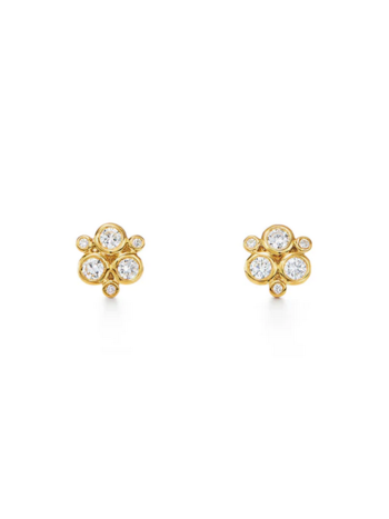 TEMPLE ST CLAIR 18K Classic Diamond Trio Earrings