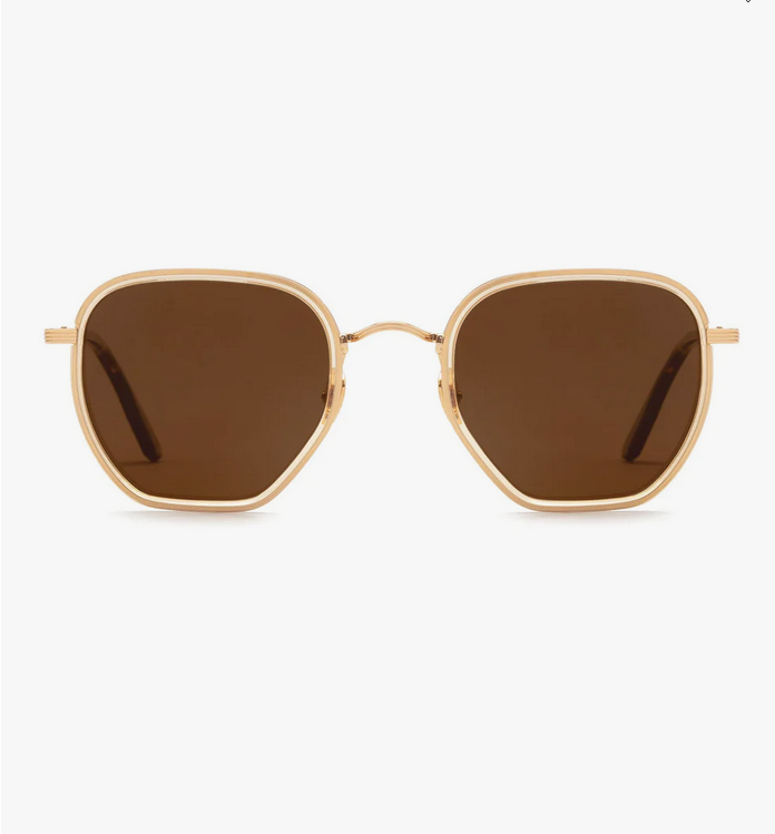 KREWE Pascal - 18K Titanium + Champagne + Rue Tortoise Polarized