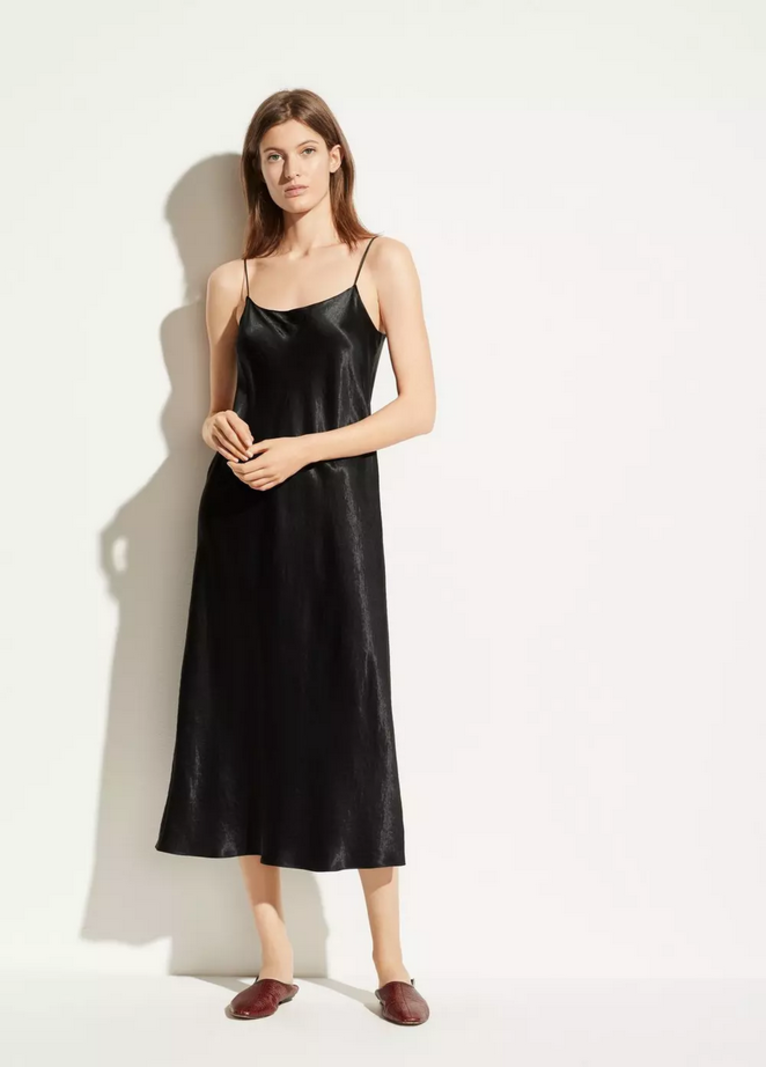 VINCE Satin Slip Dress